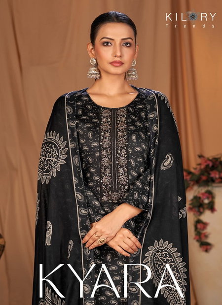 Kyara By Kilory Jam Silk Printed Designer Salwar Suits Wholesale Shop In Surat